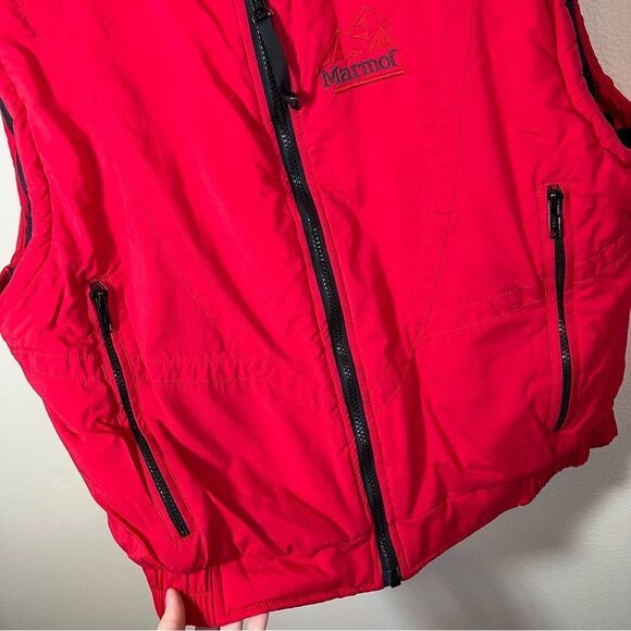 ✨ Marmot Red Puffer Zip Up Vest Medium - Picture 4 of 12